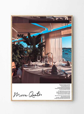 MORRA QUATRO 家庭咖啡厅  ins博主推荐款卧室软装北欧简约装饰画