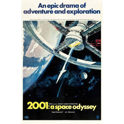 2001太空漫游复古个性海报