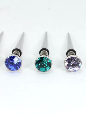 9mm耳钉钛钢喇叭尖锥钛钢耳钉