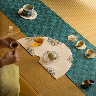 知舍·镜花源干泡席新中式复古宫廷风茶垫