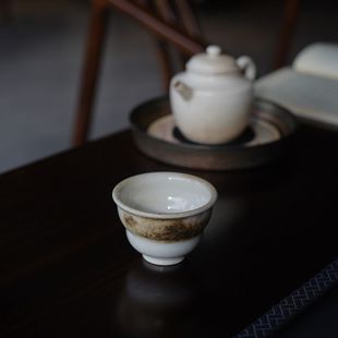 圣晓景德镇志野茶杯养线家用主人杯陶瓷品茗杯功夫茶具志野葫芦杯