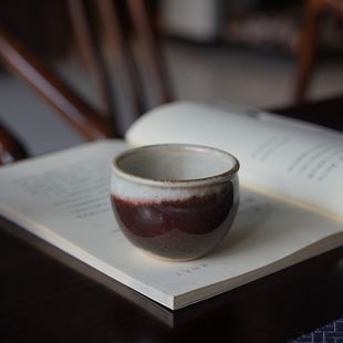 圣晓景德镇志野茶杯养线家用主人杯陶瓷品茗杯功夫茶具志野小缸杯