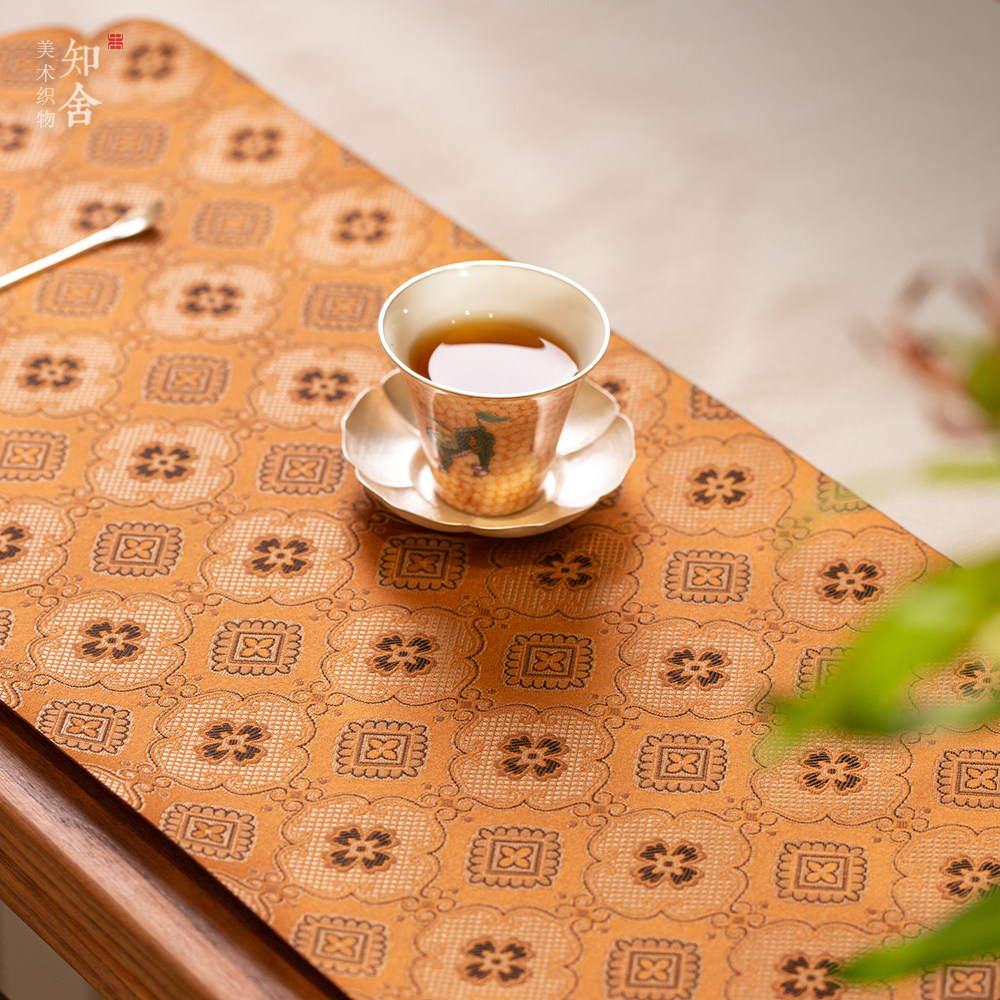 安平如意纹织锦茶席复古高端中式双面茶垫布垫喝茶茶铺酒店干泡席,居家布艺,茶席,淘宝优惠券,粉丝福利购,淘宝优惠卷