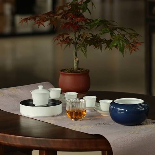 茶盖碗纯手工玉泥薄胎瓷盖碗小盖碗家用聚香泡茶碗陶瓷茶杯泡茶