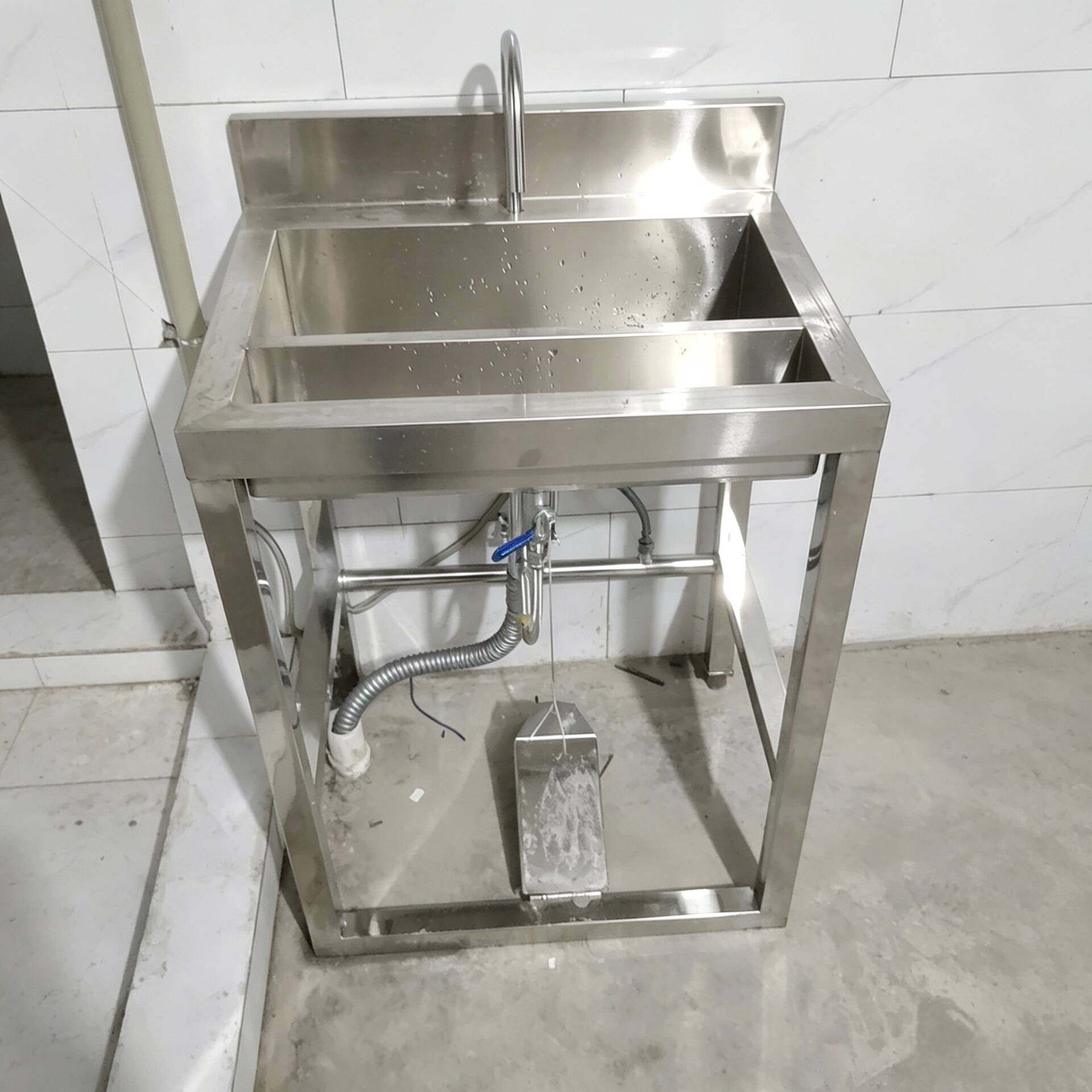 食品厂洗手消毒池不锈钢