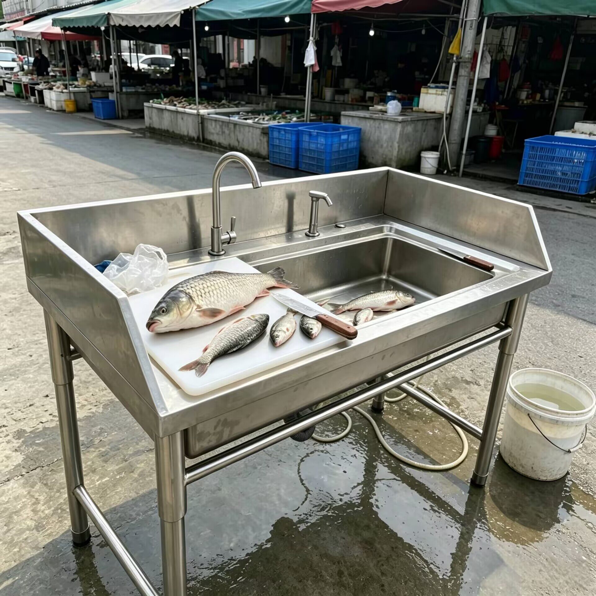 屠宰处理工作台杀鱼工作台猪肉