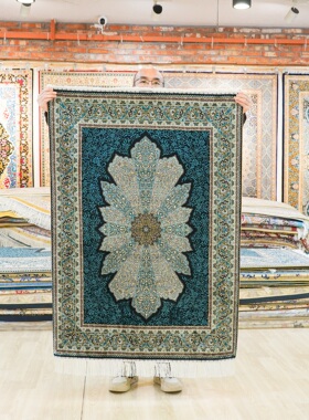 天匠手工真丝地毯波斯风手工地毯别墅大平层进口地毯91x122cm