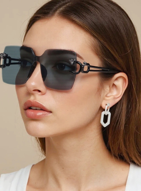 男女太阳镜百搭防紫外线潮酷墨镜遮阳防晒开车时尚街拍女士复古潮