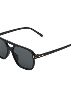 墨镜黑色复古风飞行员太阳眼镜