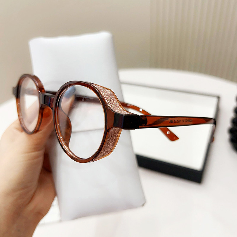 板材百搭平光眼镜框架超轻时尚复古高品质磨砂黑护目韩版无度数