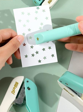 Shape craft punch方形爱心五角星小熊小圆打孔器压花器票据打孔