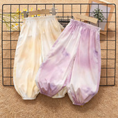 女孩女宝轻薄防蚊裤 女童裤 超好看炸街九分灯笼裤 2026新款 子夏薄款