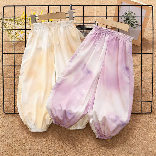 新品秒杀儿童轻薄透气九分灯笼裤