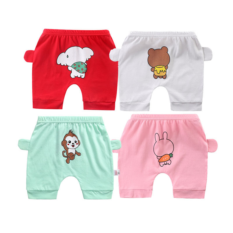婴儿夏季大PP裤四五六七八九十个月宝宝屁屁裤哈伦裤男宝男孩裤子