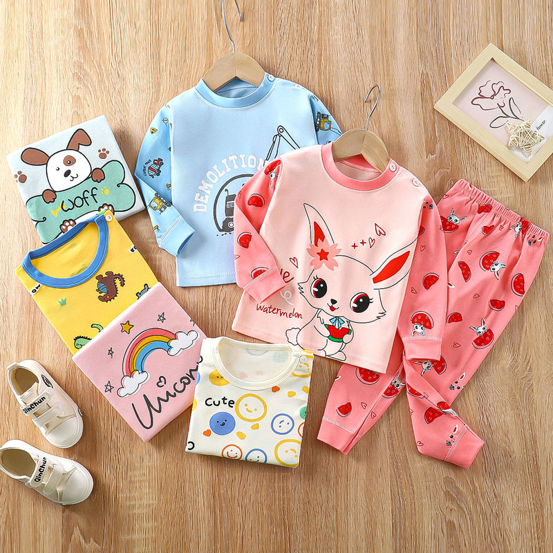 秋冬季儿童纯棉秋衣秋裤保暖内衣