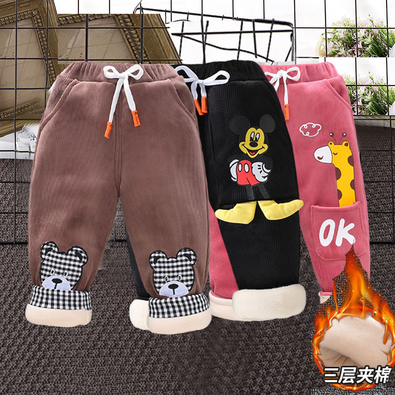 新品秒杀三层加厚棉裤灯芯绒裤子