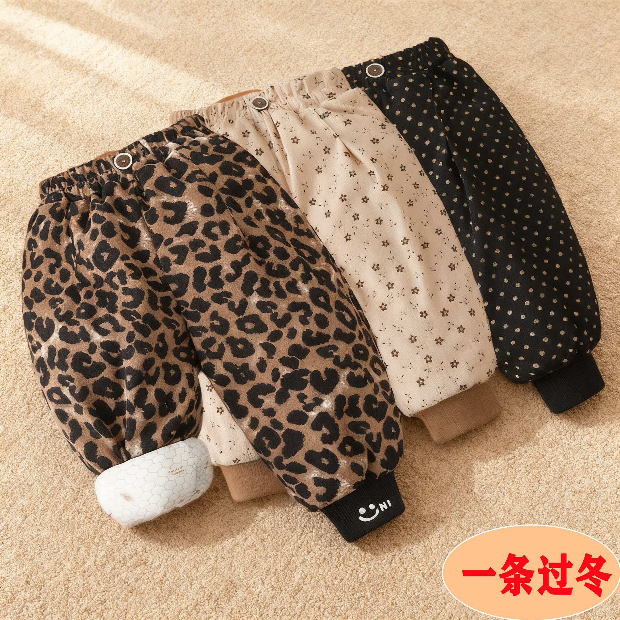 【温感蚕丝】夹棉加厚保暖棉裤