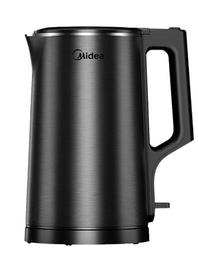 美的电水壶 双层挡烫全钢无缝一体内胆1.7L容量开水壶SH17X2-301