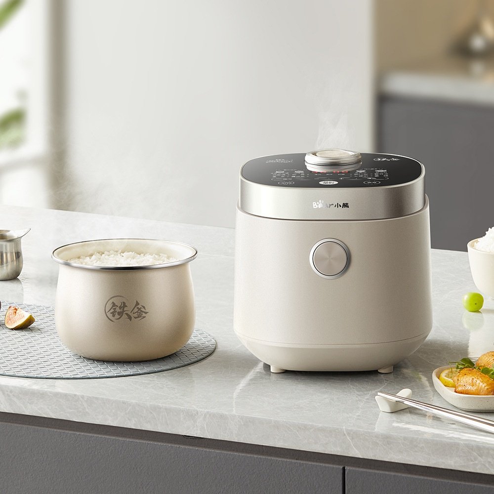小熊电饭煲DFB-C16R2微压力迷你铁釜电饭煲1到3人电饭锅小型家用