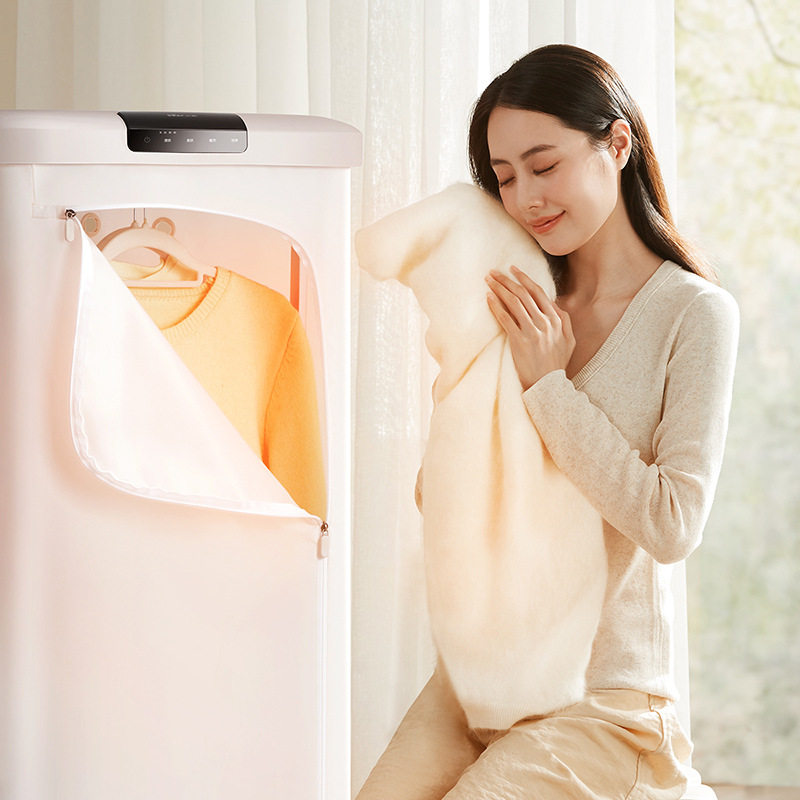 小熊可折叠烘干机HGJ-E10T7家用烘衣服小型风干机烘衣便携差旅自