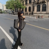 Точечная момолачность длинная нога захват брюки Lulu йога высокая талия на кончики бедра волокнистые брюки.