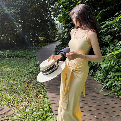 【即刻肯豆】5mins夏日懒懒裙！“不局限场合'的无袖绑带连衣裙