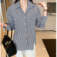 Striped shirt women's spring new year's new year's design fashion