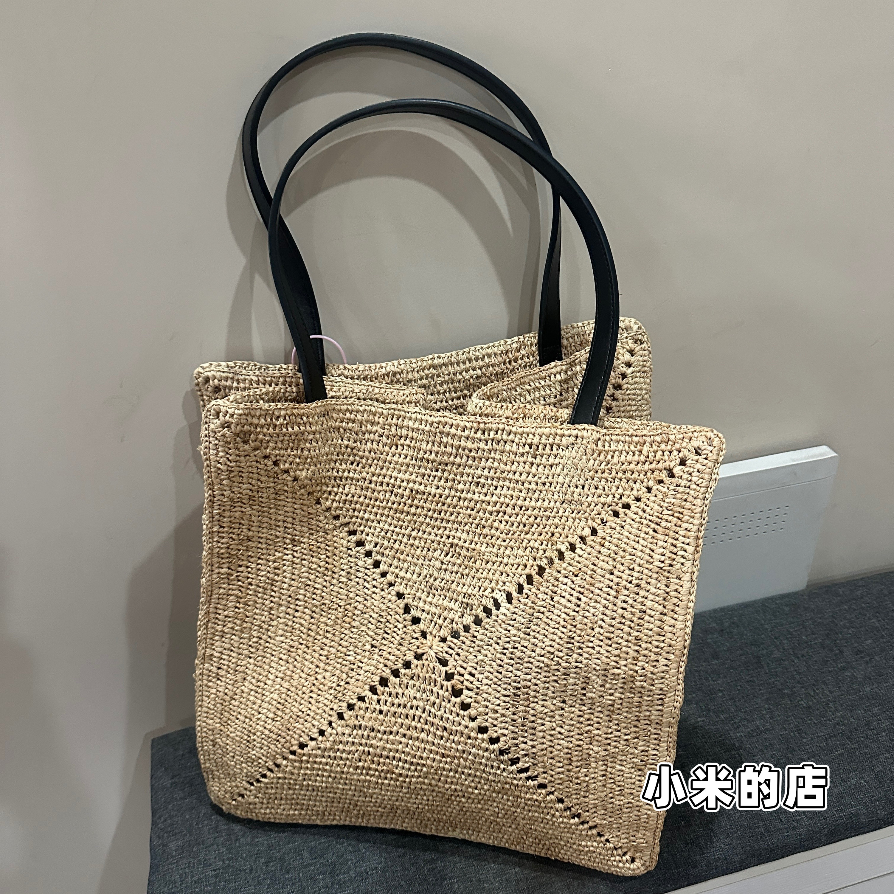 26年新款超大容量拉菲草编织包单肩包手提包女士春夏海边度假风
