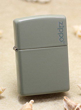 美国原装正品ZIPPO之宝防风煤油打火机美版49843ZL灰色哑漆商标