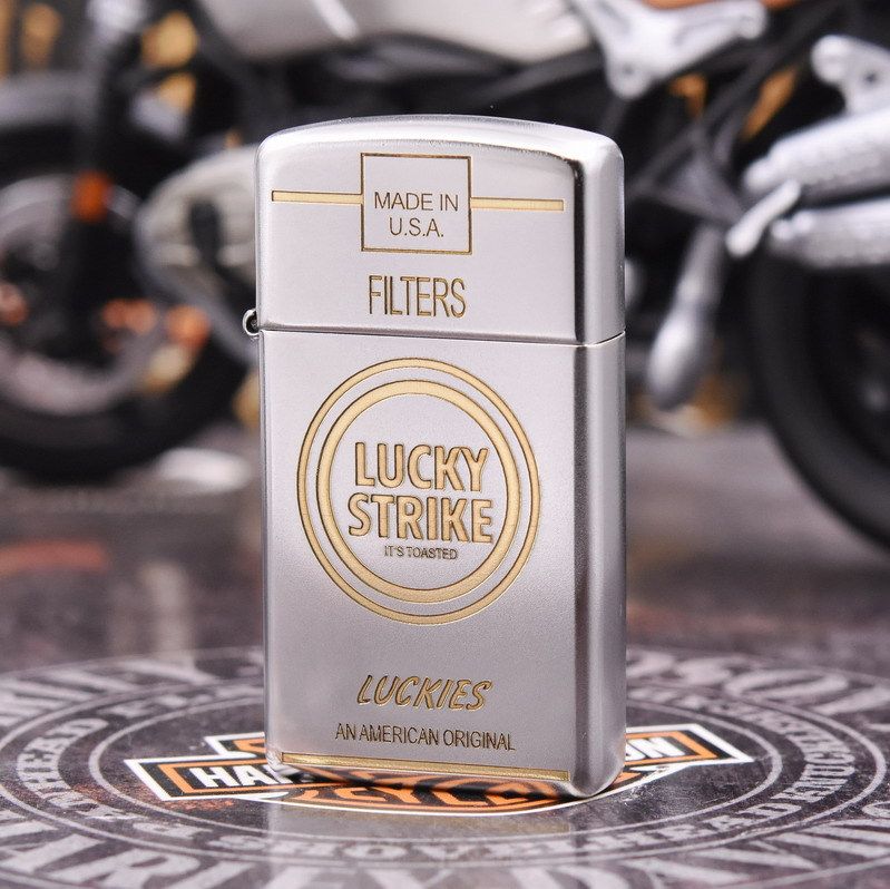 美国原装正品ZIPPO防风煤油打火机DIY版1605镀铬双色精雕好彩标志