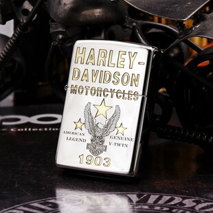 正品ZIPPO芝宝打火机DIY250/167盔甲HD哈雷戴维森摩托三星鹰盾标