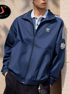 ADIDAS ADICOLOR TRACK TOP 三条纹男女运动休闲夹克外套 KV8856