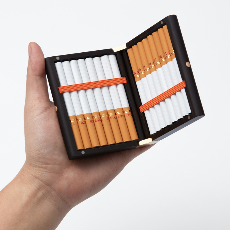 LETII乐禔|无双实木烟盒便携超薄20支装檀木细烟创意高档男女礼品