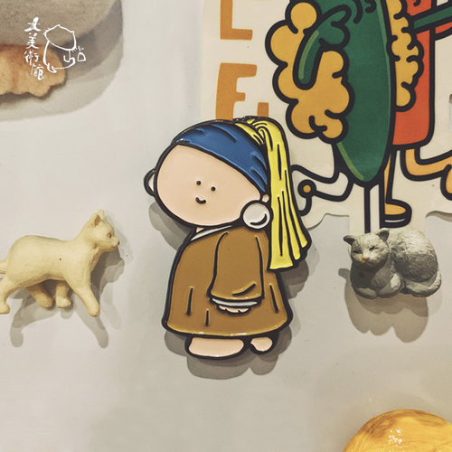 大美术馆/大艺术家系列胸针徽章/冰箱贴两用磁吸卡通可爱磁贴配饰 - 封面