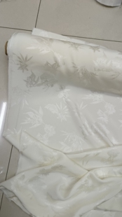 真丝提花100%桑蚕丝制衣面料衬衫连衣裙面料睡衣面料手工diy布料