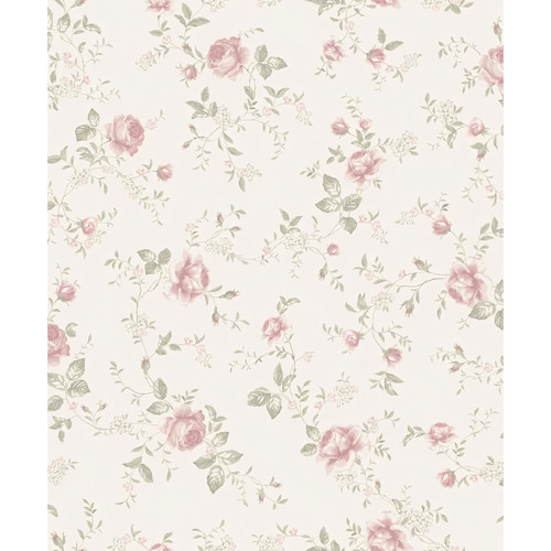 瑞典设计 温馨小碎花环保木纤维壁纸 卧室书房儿童房满铺墙纸