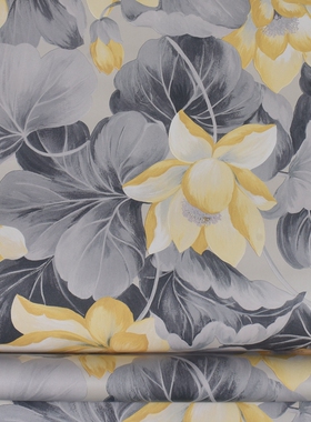 现货 德国原装进口壁纸 美式田园植物黄色 45037-10 环保无纺壁纸