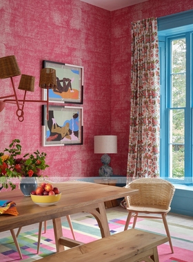 美国进口壁纸 SAMOA Raspberry Wallpaper 无纺布 高档 环保墙纸