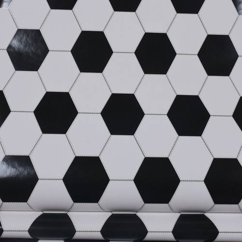 瑞典进口环保木纤维纯纸墙纸 足球图案儿童房高端壁纸