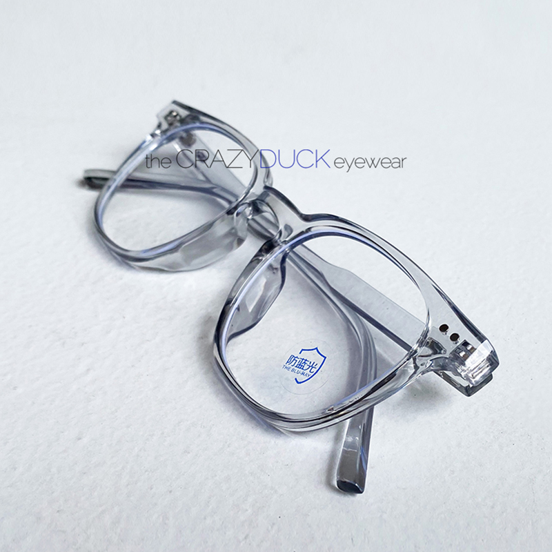 网红同款素颜韩版铆钉眼镜女方形黑框男透明平光抗蓝光防辐射近视