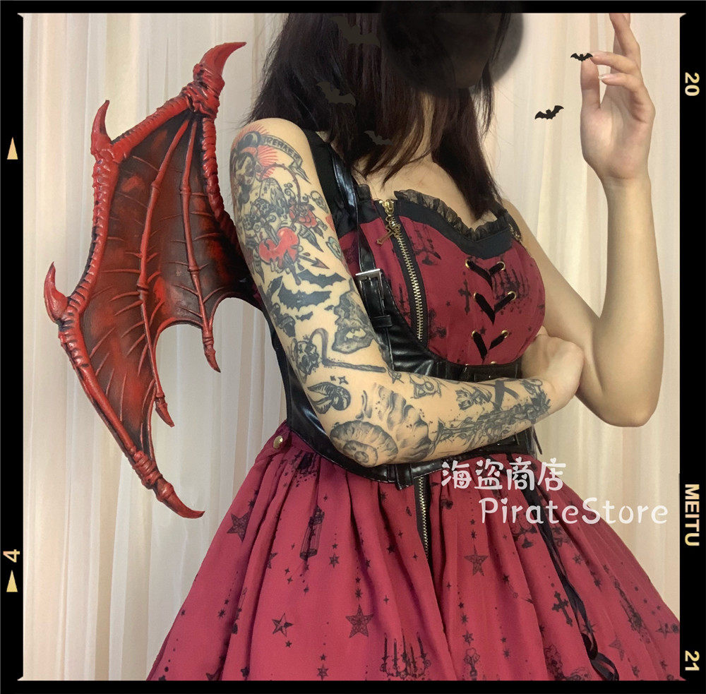 立体吸血鬼 恶龙翅膀 Lolita万圣节配饰 私影哥特Gothic 暗黑恶魔|msdalam kategori mod main/animasi/Zhou Bian/cos/permainan papan, 二次元洛丽塔, 洛丽塔配饰 - dari Buy2taobao.com untuk memberikan perkhidmatan ejen Taobao profesional membeli