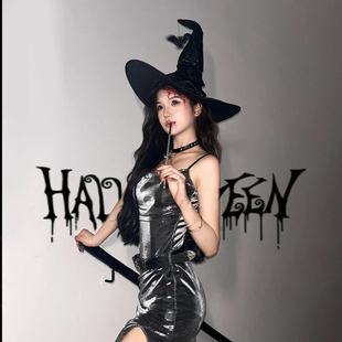 女巫集会 多款魔女cos帽子蝴蝶缎面丝绒暗黑巫师魔法万圣节巫女