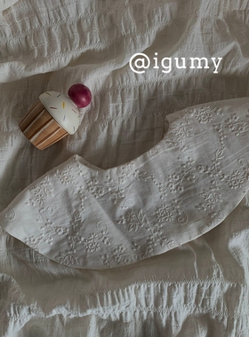 i韩国进口婴儿口水巾360可旋转双面可用新生儿辅食围嘴吸水口水兜