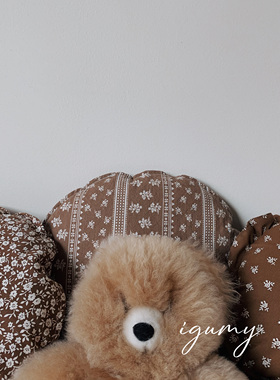 igumy自制韩国进口ins风圆形可爱沙发抱枕腰枕靠枕小靠垫坐垫装饰