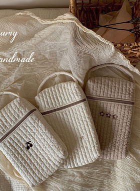 igumy妈咪包尿不湿收纳袋挂包奶瓶绗缝手提包外出便携手拎母婴包