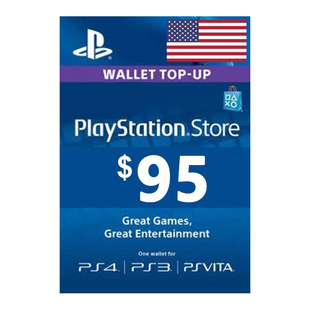 Voucher Code Wallet PlayStation Funds PS4 Store PS5 $95 美服