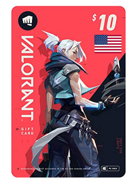 瓦罗兰特 VALORANT 10USD Gift Card PC Code 美服无畏契约充值卡