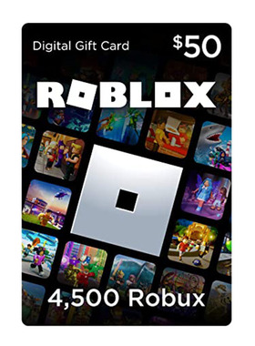 全球版Roblox礼品卡Robux Card罗布乐思游戏充值卡50美元4500R币