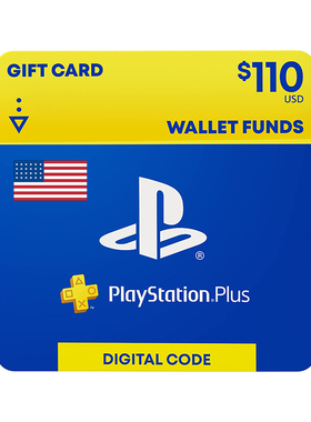 $110 Dollars PlayStation Credit 美服psn点卡110美元 PS4 Code