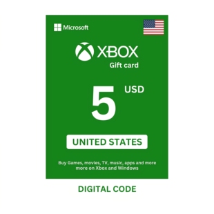 Microsoft Xbox Gift Card 5 USD Digital Key Code 美服礼品卡